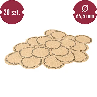 Runde etiketter fi 66,5mm til låg/krukker - 20 stk – photo 3
