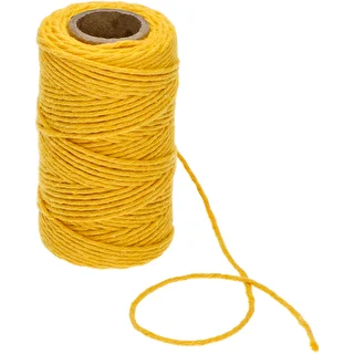Gul bomuldssnor 2 mm/55 m/100 g – photo 3