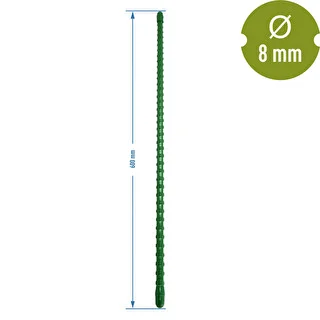 Belagt stålstang PE 0,6 m x 8 mm – photo 2