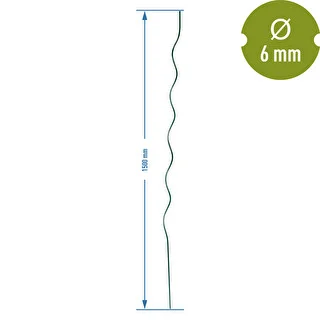 Spiralformet stålstang 1,50m x 6mm – photo 2
