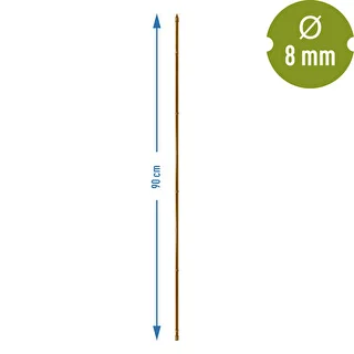 Belagt stålstang i bambusform, 90 cm x 8 mm – photo 3