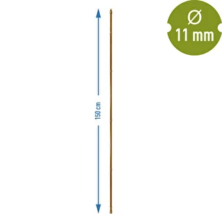 Belagt stålstang i bambusform, 150 cm x 11mm – photo 3
