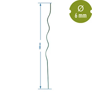 Spiralformet stålstang 1m x 6mm – photo 2