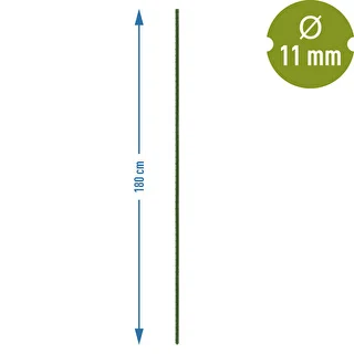 Bioogród havepinde – belagt stål, 1,8 m, fi 11 mm, 10 stk. – photo 3