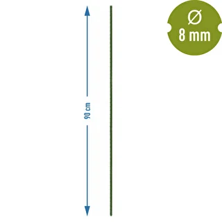 Havepinde Bioogród – belagt stål, 0,9 m, fi 8 mm, 10 stk. – photo 3