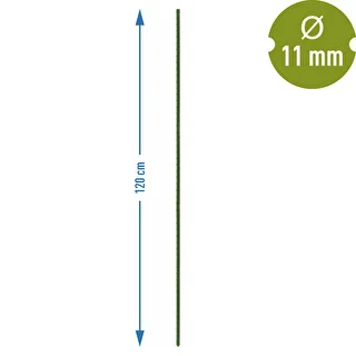 Havepinde Bioogród – belagt stål, 1,2 m, fi 11 mm, 10 stk. – photo 3
