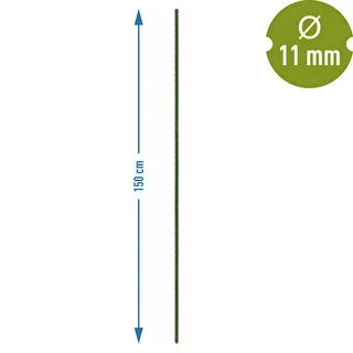 Havepinde Bioogród – belagt stål, 1,5 m, fi 11 mm, 10 stk. – photo 3