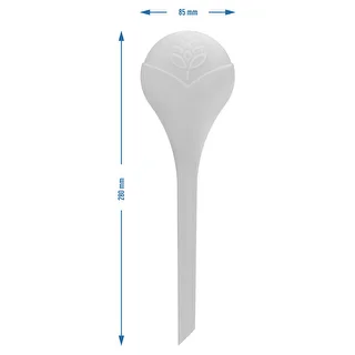 Vandingskugler til planter, hvide halvgennemsigtige med prop, 400ml, 4 stk. – photo 7