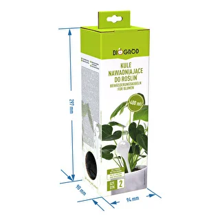 Vandingskugler til planter, sorte matte, 400 ml, 2 stk. – photo 4