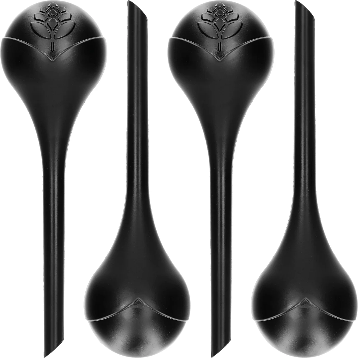 Vandingskugler til planter, sorte matte, 400 ml, 4 stk.