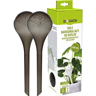 Vandingskugler til planter, sorte gennemsigtige, 400 ml, 2 stk. – photo 3