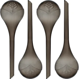 Vandingskugler til planter, sorte gennemsigtige, 400 ml, 4 stk. – photo 1