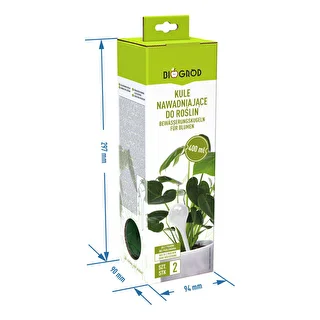 Vandingskugler til planter, grønne gennemsigtige, 400 ml, 2 stk. – photo 7
