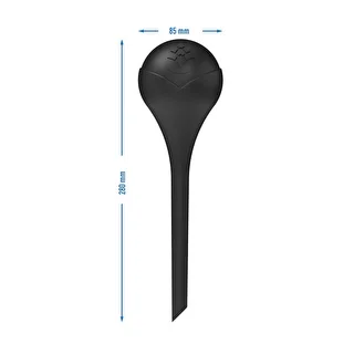 Vandingskugler til planter, sorte matte, 400 ml, 4 stk. – photo 5