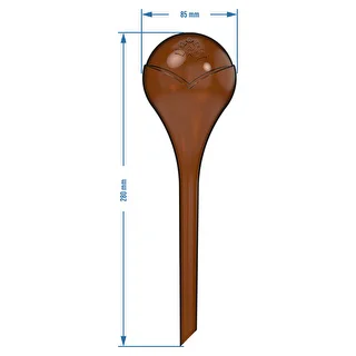 Vandingskugler til planter, ravfarvede gennemsigtige, 400 ml, 2 stk. – photo 5