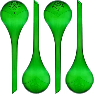 Vandingskugler til planter, grønne gennemsigtige, 400 ml, 4 stk. – photo 1