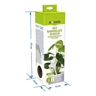 Vandingskugler til planter, ravfarvede gennemsigtige, 400 ml, 2 stk. – photo 6