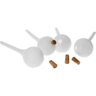 Vandingskugler til planter, hvide halvgennemsigtige med prop, 400ml, 4 stk. – photo 3