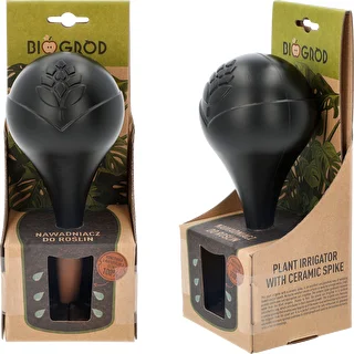 Vandingskugle til planter, sort mat med keramisk fod (i pakke) 400 ml – photo 1