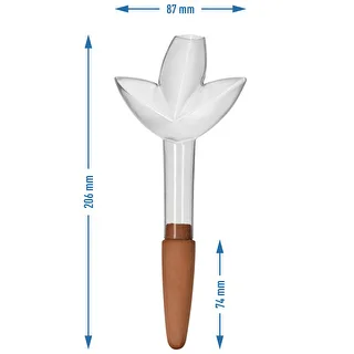 Plantevander – gennemsigtigt blad med keramisk fod, 120 ml – photo 5