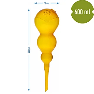 Tredobbelt vandingskugle (trekammer), gennemsigtig gul, 600 ml – photo 5