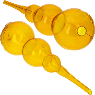 Tredobbelt vandingskugle (trekammer), gennemsigtig gul, 600 ml – photo 2