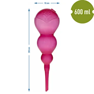 Tredobbelt vandingskugle (trekammer), gennemsigtig lyserød, 600 ml – photo 5