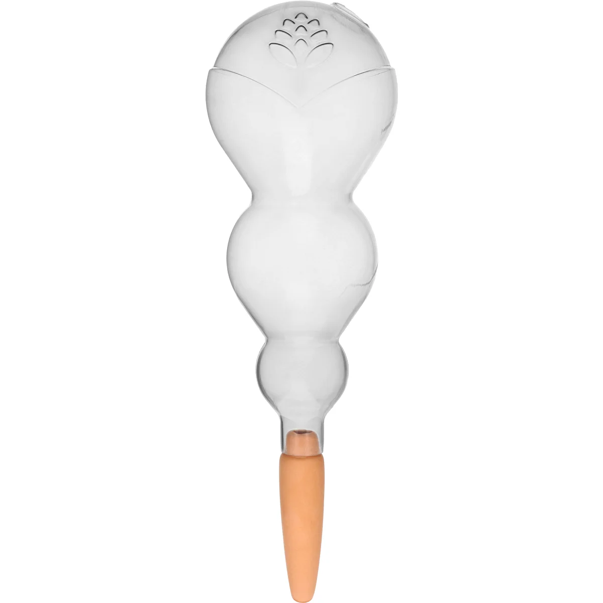 Tredobbelt vandingskugle (trekammer), gennemsigtig klar, med keramisk fod, 600 ml