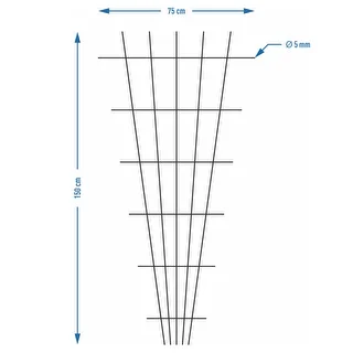 Planteunderstøttelse - gitter (150cm x 75cm) 2 stykker – photo 7