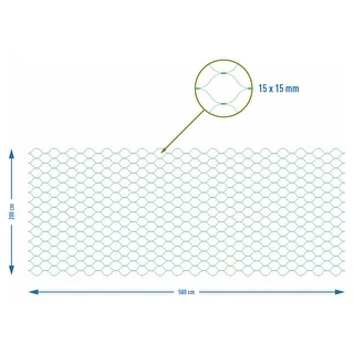 Net til beskyttelse mod fugle, grøn, 2 m x 5m – photo 7