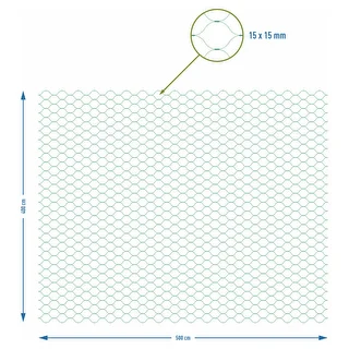 Net til beskyttelse mod fugle, grøn, 4 m x 5m – photo 7