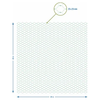 Net til beskyttelse mod fugle, grøn, 6 m x 6m – photo 7