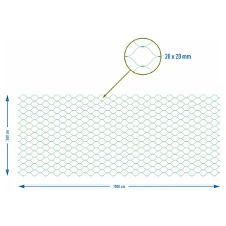 Net til beskyttelse mod fugle, grøn, 5 m x 10m – photo 7