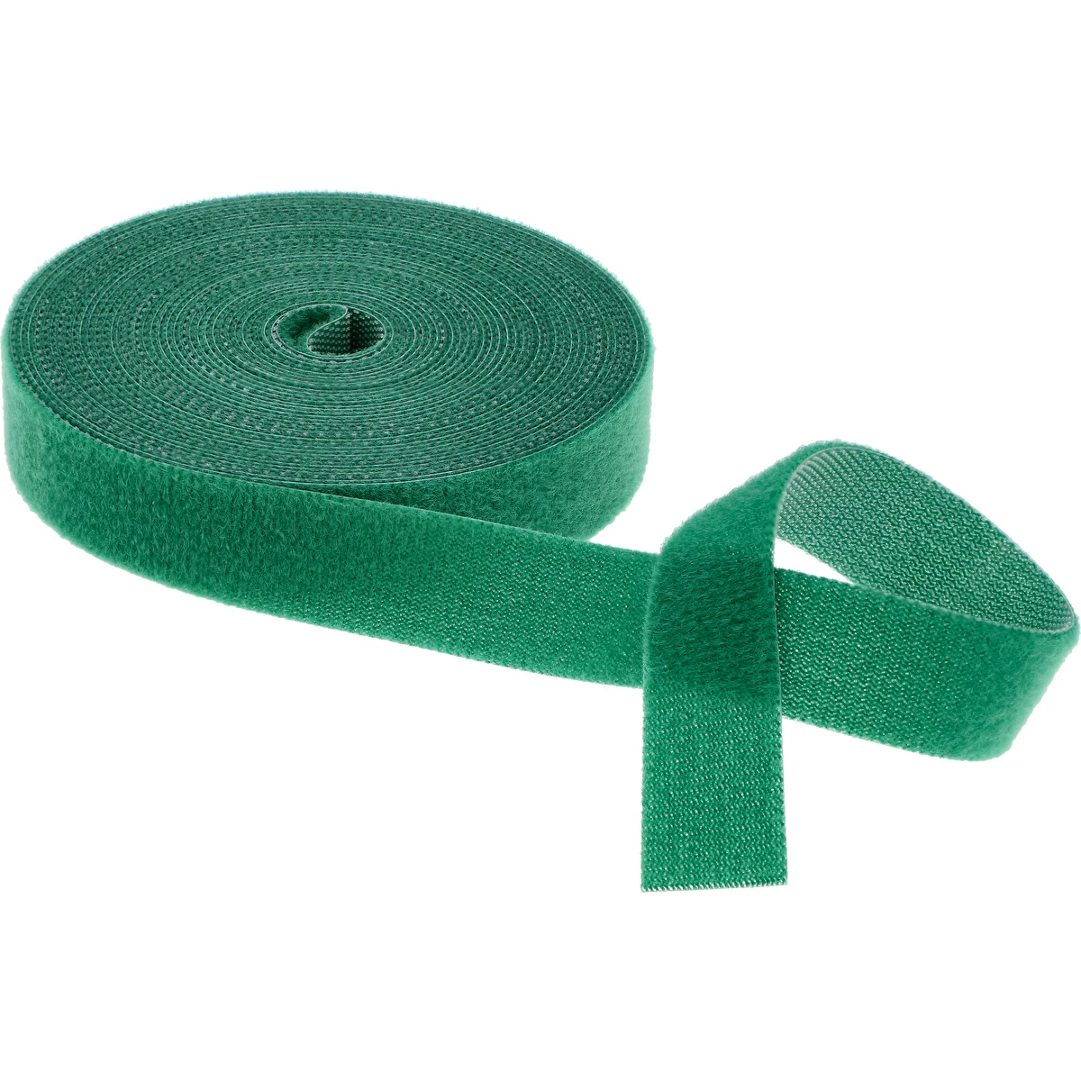 Havebånd med velcro, grøn, 15 mm x 5 m