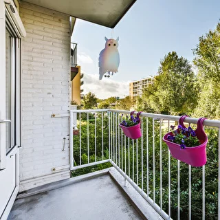 Reflekterende fugleafskrækkende ophæng - ugle med klokker – photo 11