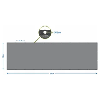 Skyggenet (80%, 140 g/m2) 1,5 x 5 m, grafit – photo 7
