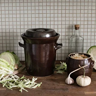 Stentøj - 10l krukke til syltning med vandtætning og låg – photo 2