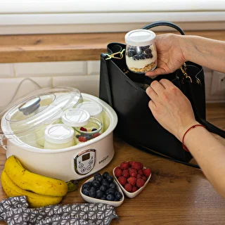 Sæt med yoghurtmaskine og glas til børn – photo 18