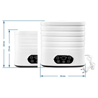 Svampetørrer, frugter, grøntsager og urter med temp regulering, 240W, hvid – photo 13