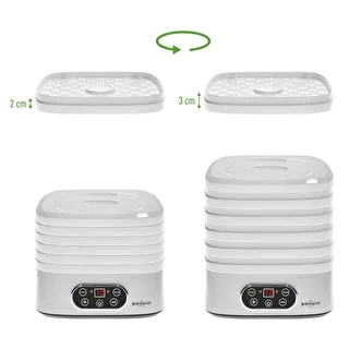 Svampetørrer, frugter, grøntsager og urter med temp regulering, 240W, hvid – photo 12