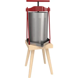Rammepresse til frugt – med metalbeholder, til 10L
