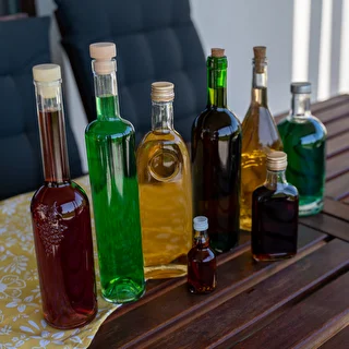 Flaske til likører lommelærke med skruelåg 200 ml 10 stk – photo 11