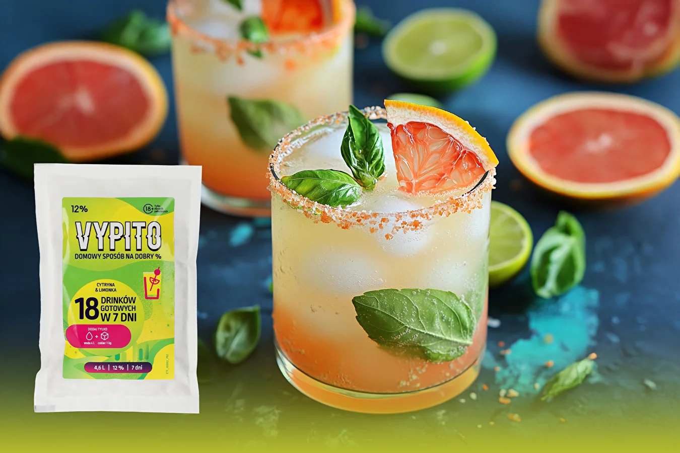 Vypito Lime-basilikum – en forfriskende drink med et strejf af basilikum og citrus