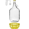 4 x Dame 5L med prop, gæringsrør, låg og kurv - 4 