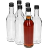500 ml Slank Flaske med sort skruelåg, til vodka, 6 stk. - 2 