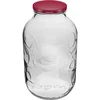 5L krukke med ornament låg bordeaux fi 100  - 1 