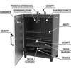 Automatisk, elektrisk grill med termostat - 6 