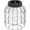 Brudsikker, multifunktionel krukke med sort låg, 3L  - 1 