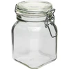Comfort glas 750 ml firkantet. lufttæt lukket  - 1 