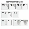 Destillatormodul - reflux - dobbelt spiral - 6 